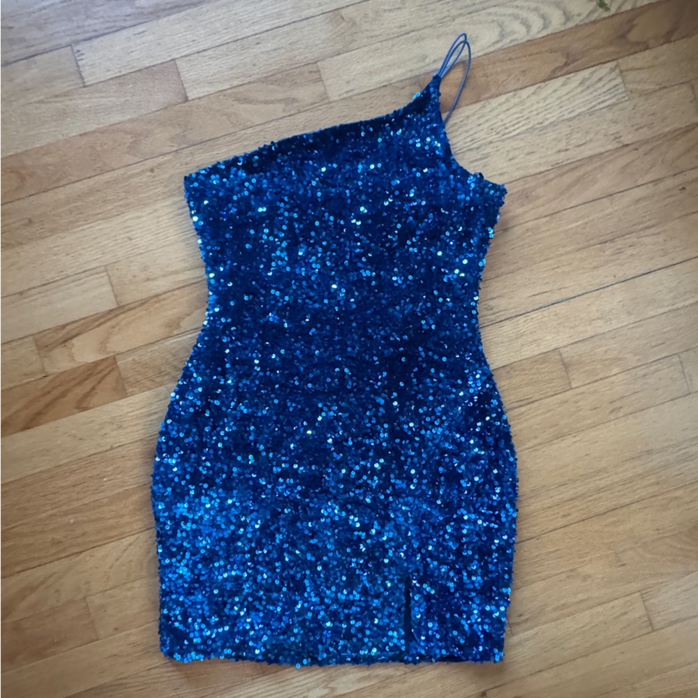 Crystal Sky Sequined Mini Dress